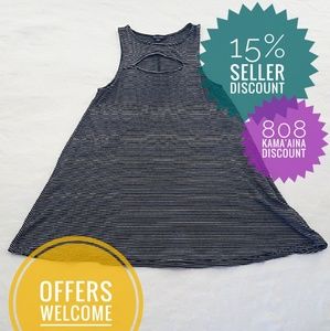 AEO Cutout Minidress (M) in Stripes